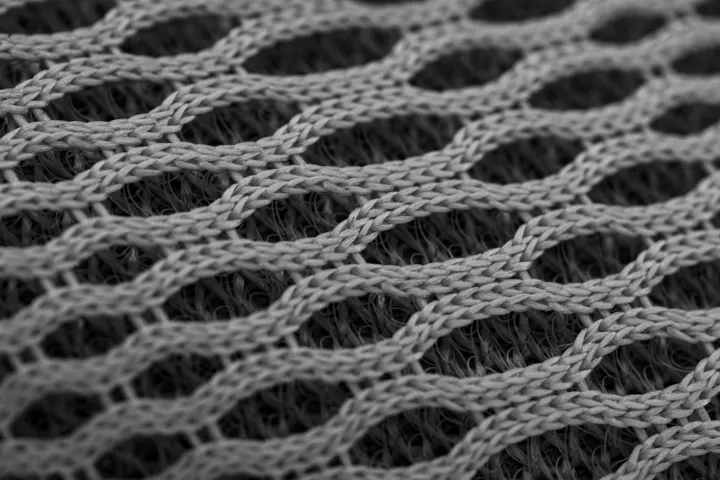 Close-up nylon weave texture