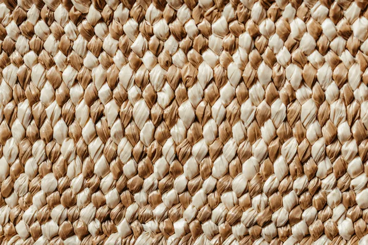 Natural woven fiber material close-up