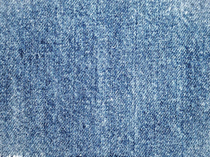 Close-up blue denim fabric texture