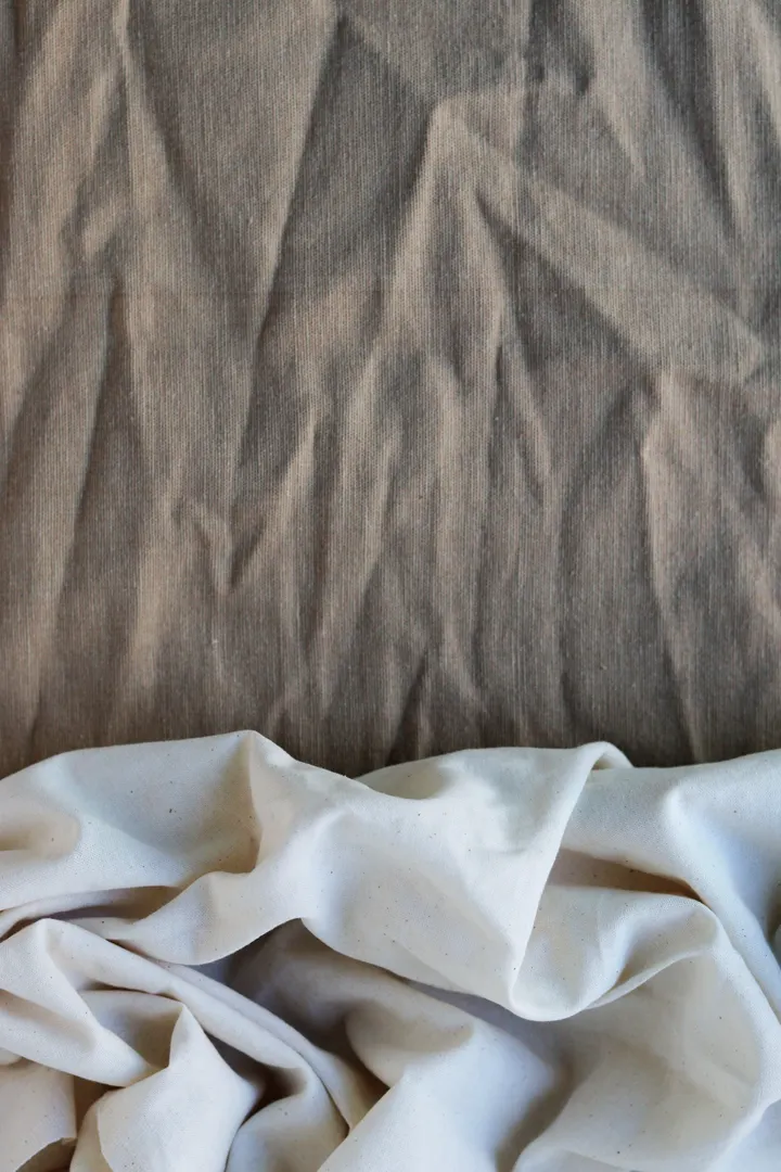 Natural linen and cotton fabric textures