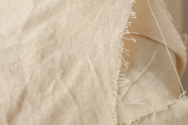Close-up canvas textile texture