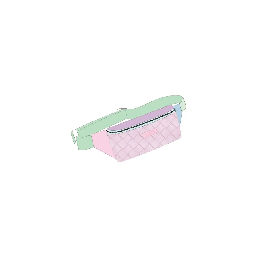 Pastel Quilted Waist Bag