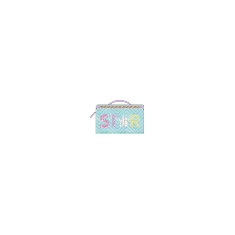 Pastel Quilted Cosmetic Bag