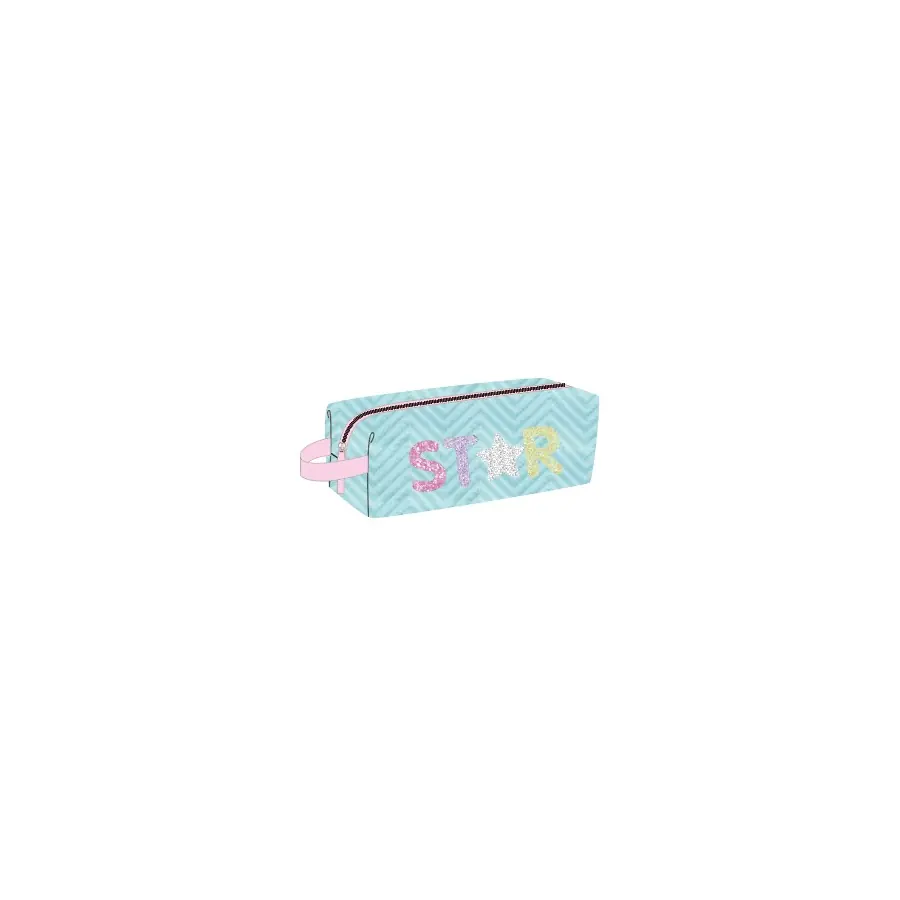 Pastel Quilted Octagonal Pencil Case