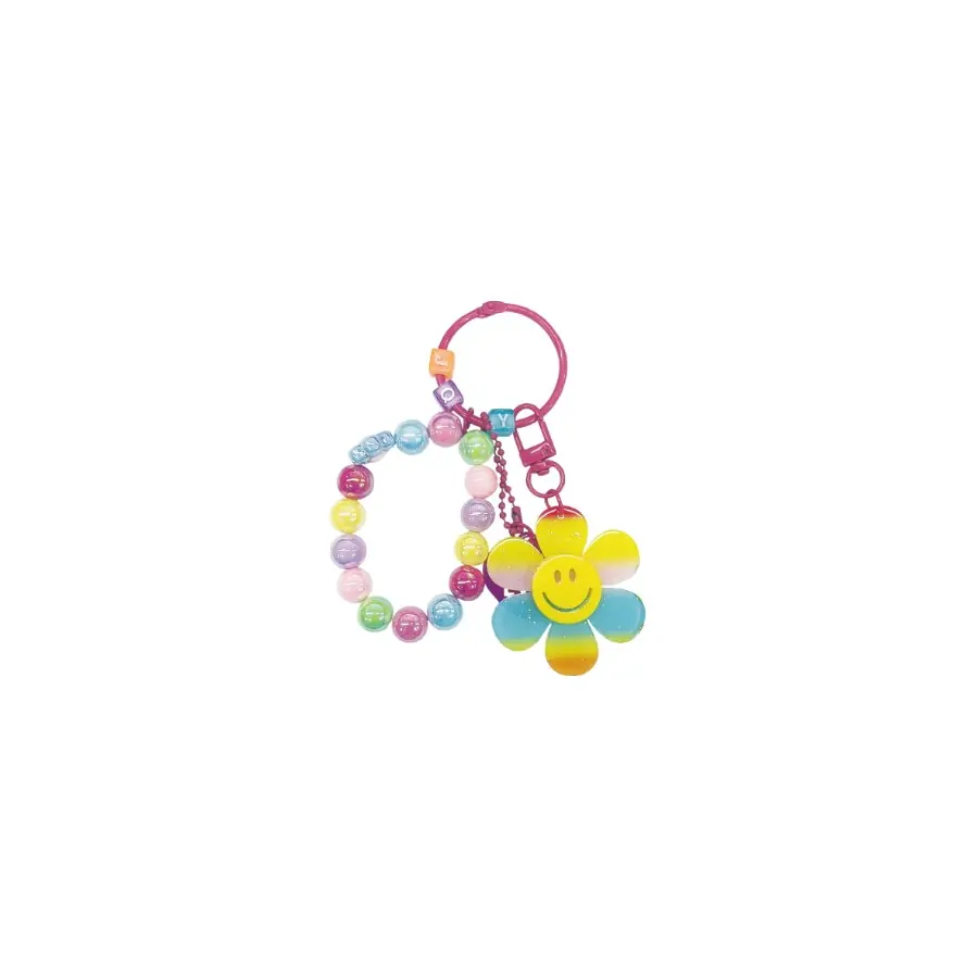 Beaded Flower Bag Charm