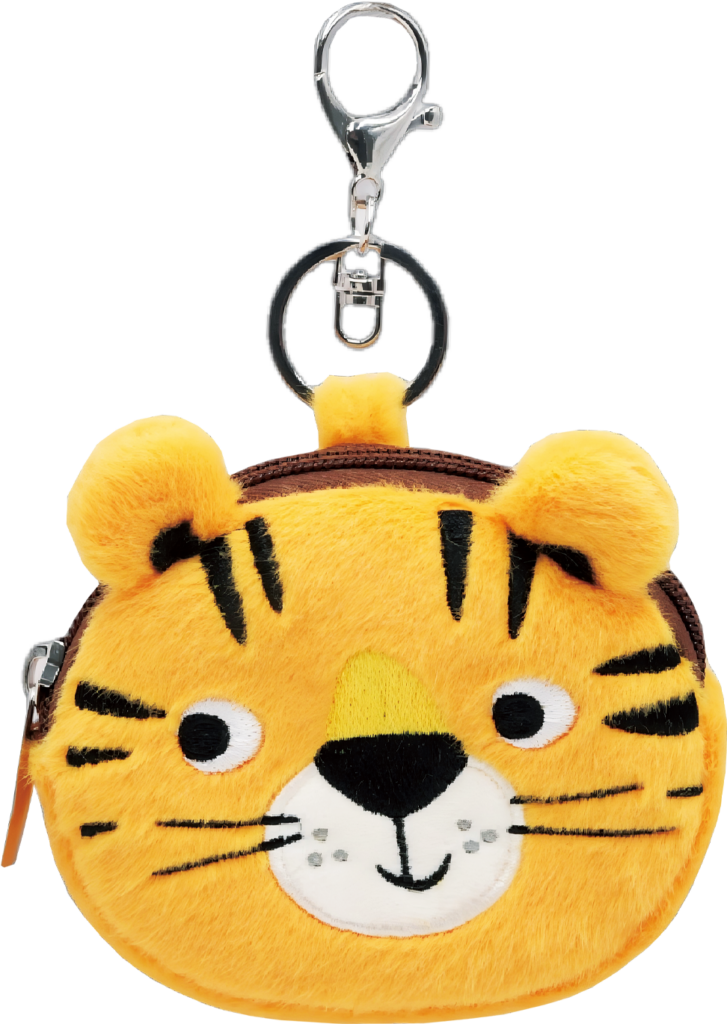 Plush Coin Purse with Embroidered 3D Ears