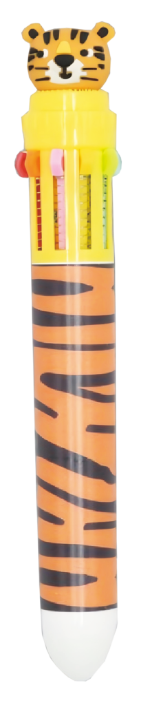10-Color Multicolored Retractable Pen