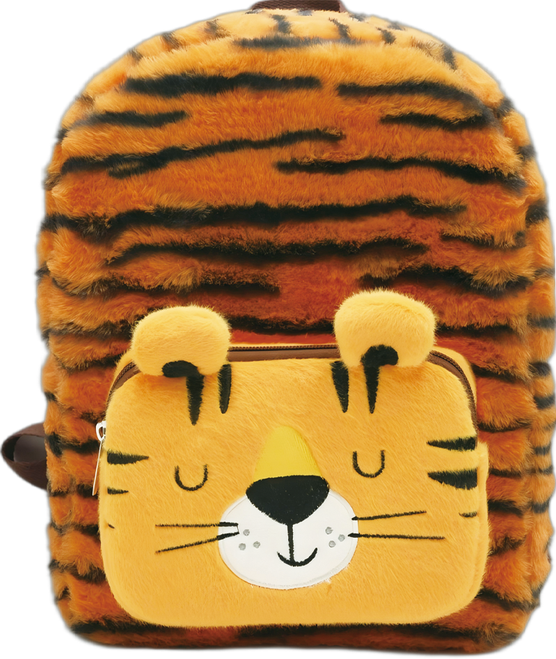 Plush Little Schoolbag with Embroidered 3D Ears