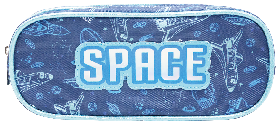 600D Pencil Case with Iridescent PU Detail