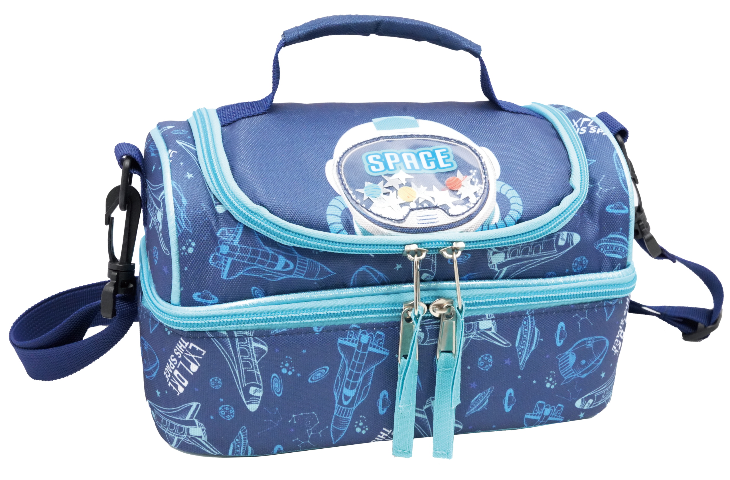 Printed 600D Sequin Lunch Bag