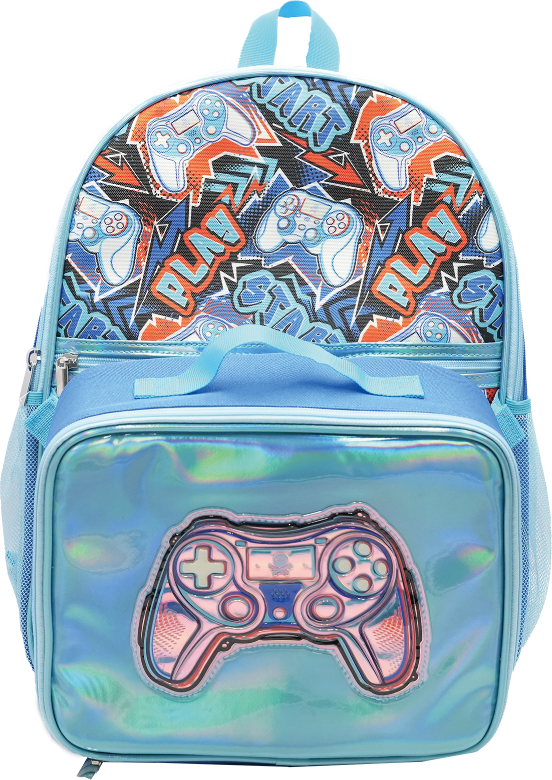 Printed 600D Schoolbag and Lunch Bag Set