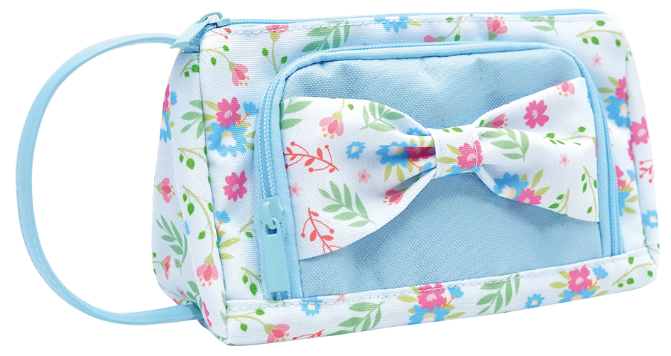 Printed 600D Triangle Pencil Case with Handle