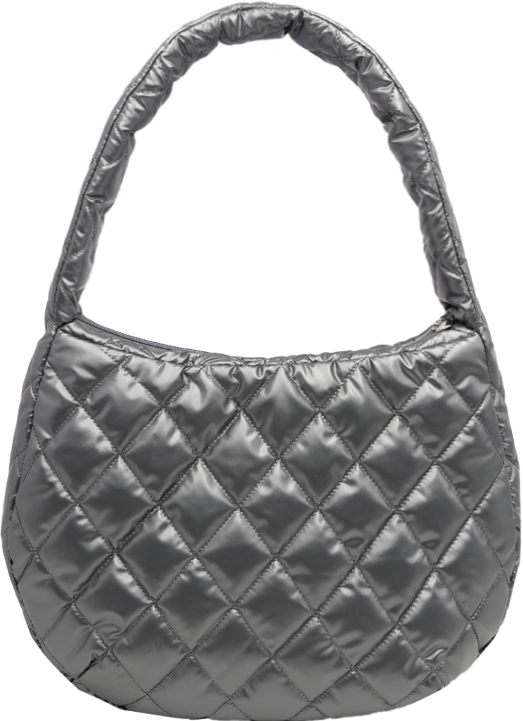 Quilted Metallic Handbag