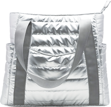Quilted Metallic Tote Bag