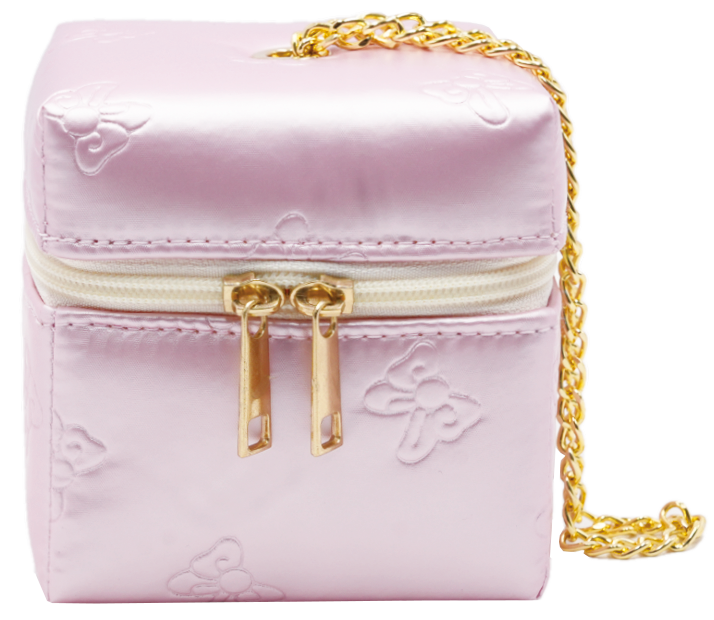 Quilted Metallic Coin Bag