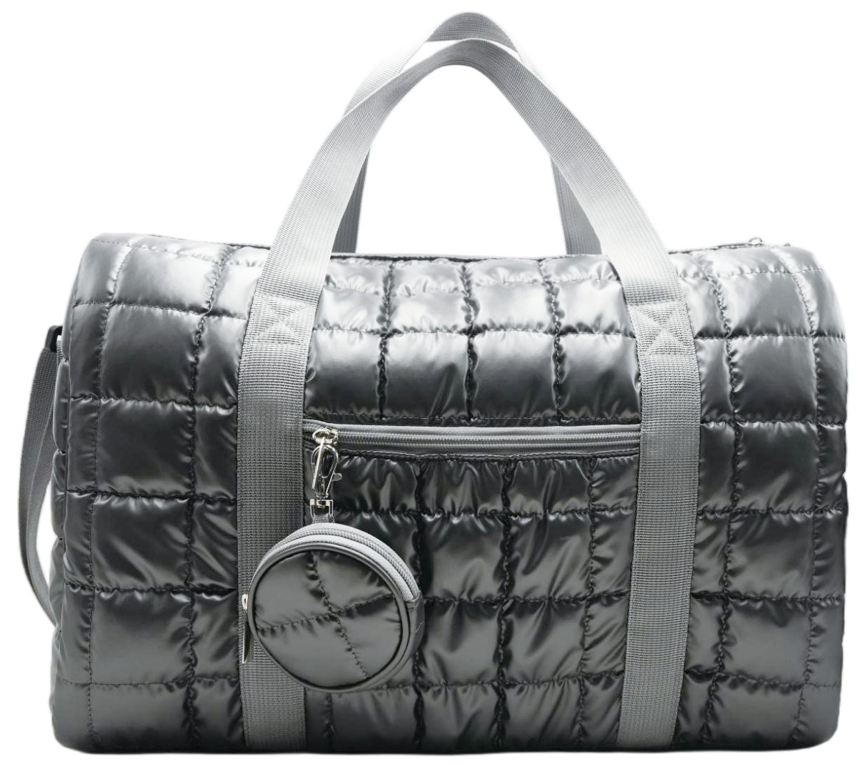 Quilted Metallic Travel Bag