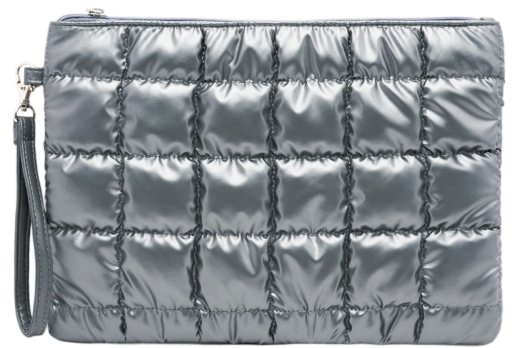 Quilted Metallic Handbag