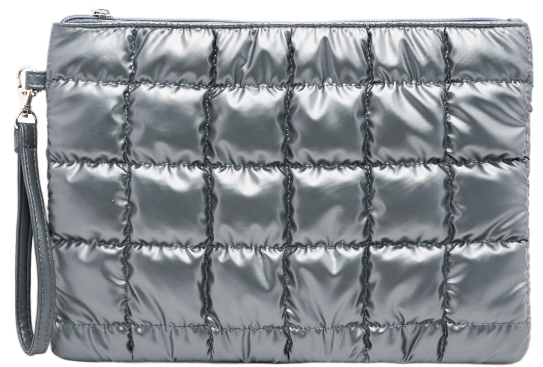 Quilted Metallic Handbag