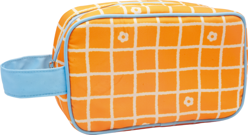 Handled Printed Twill Pencil Case