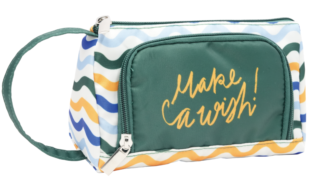 Large Triangle Printed Twill Pencil Case