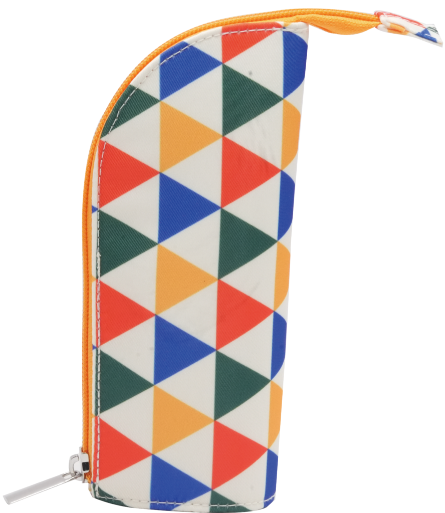 Standing Printed Twill Pencil Case