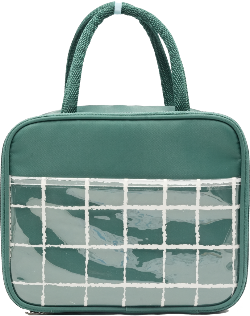 Twill Lunch Bag with Printed Clear PVC Pocket