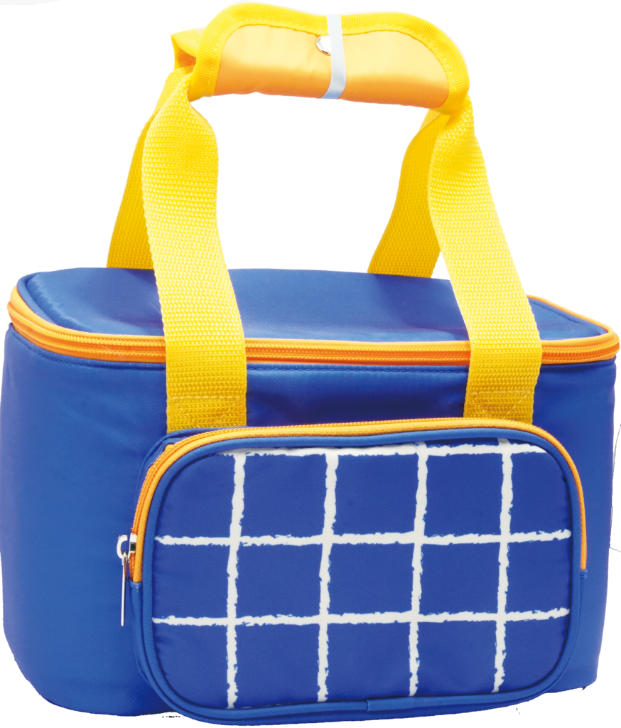 Printed Twill Insulated Lunch Bag with Snap Handle