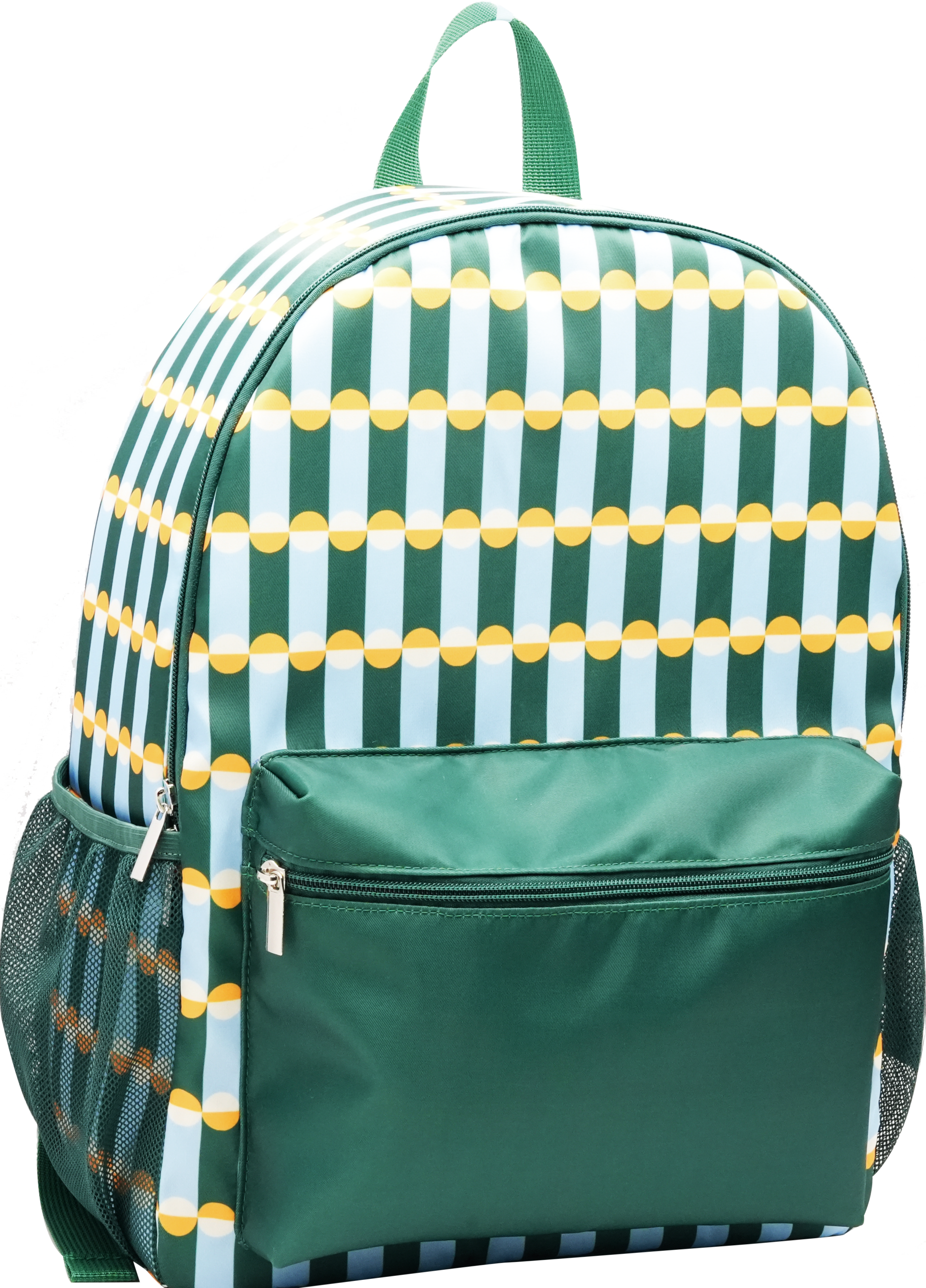 Printed Twill Backpack with Laptop Sleeve