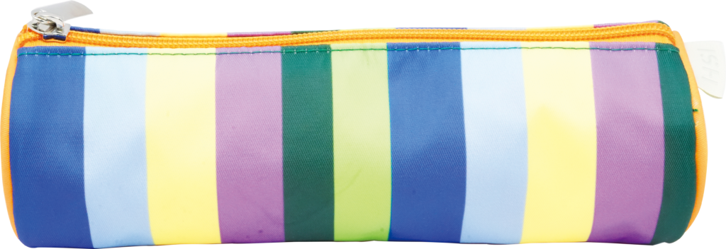 Printed Twill Cylindrical Pencil Case