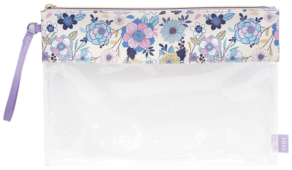 Two-Piece Floral Cosmetic Bag Set