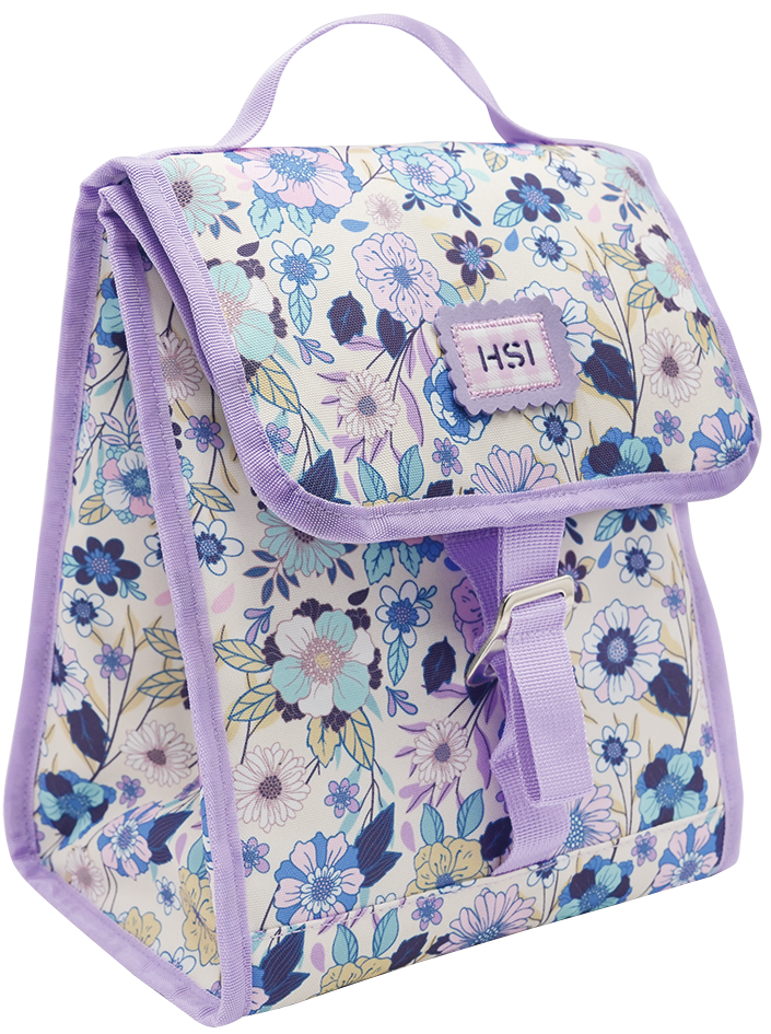 Floral Printed 600D Lunch Bag